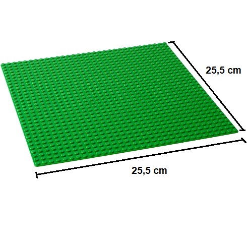  20005 -  BricksNBlocks® compatible met Lego basis grondplaat groen 25,5 x 25,5 cm (32 x 32 nopjes)