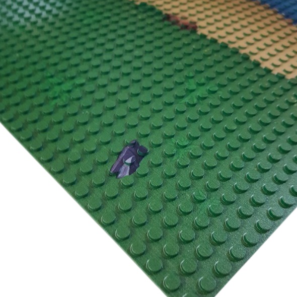 bricksNblocks® 20006 - bricksNblocks® bricksNblocks® schateiland grondplaat recht 25,5 x 25,5 cm (32 x 32 nopjes), compatible met andere bouwblokjes systemen, per stuk