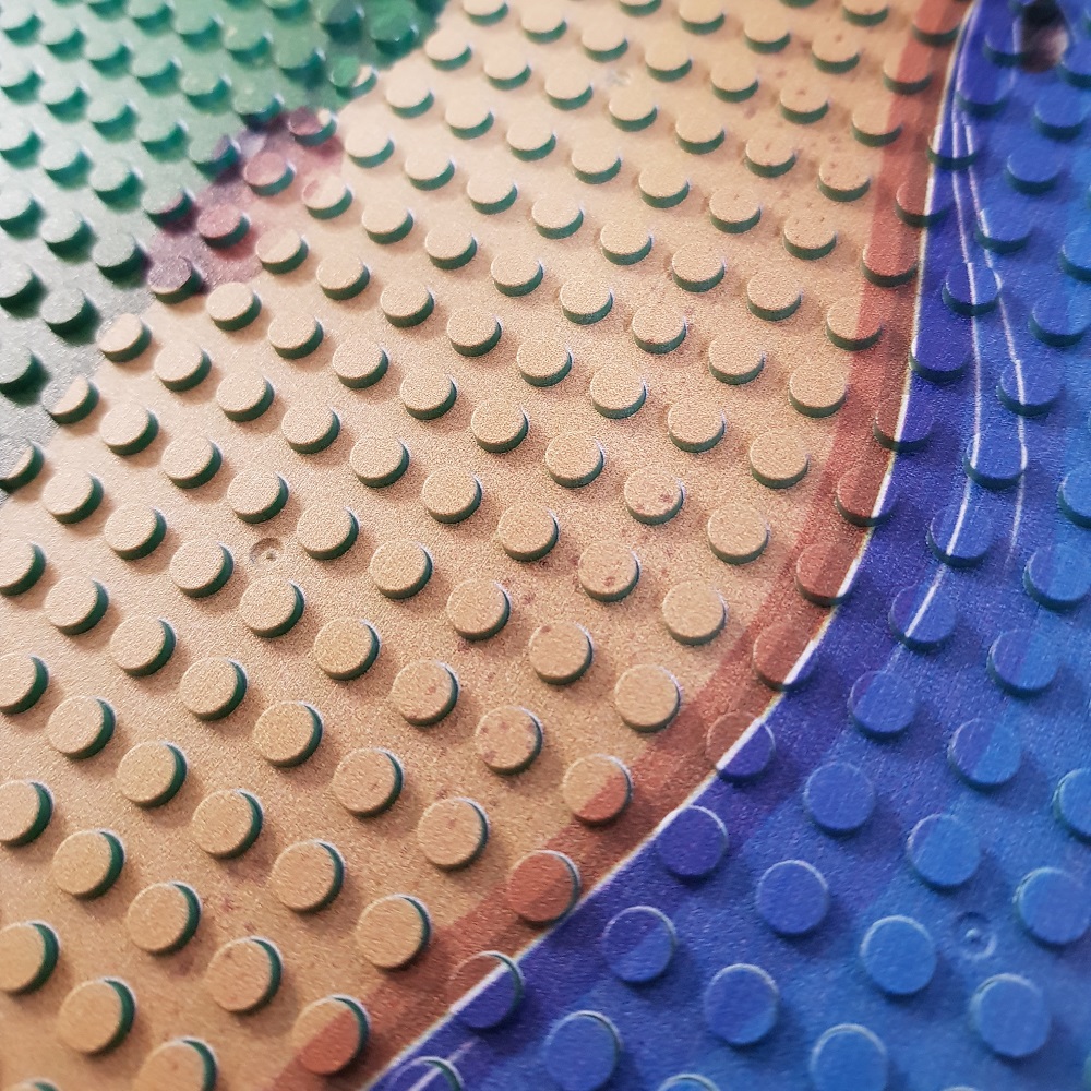 bricksNblocks® 20006 - bricksNblocks® bricksNblocks® schateiland grondplaat recht 25,5 x 25,5 cm (32 x 32 nopjes), compatible met andere bouwblokjes systemen, per stuk