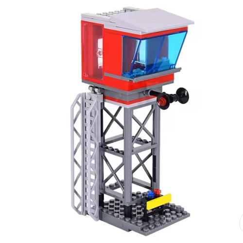 LG20126 Bouwblokjes verkeerstoren voor het rangeerterein, compatible met Lego
