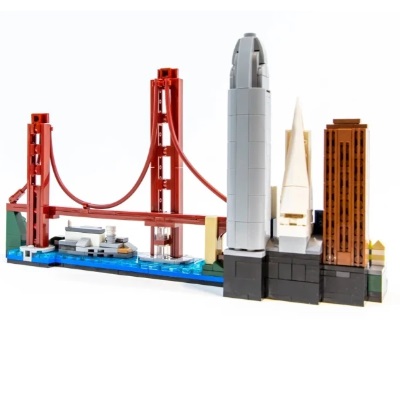  40004 -  Bouwblokjes San Francisco architecture, 565 blokjes, compatible met Lego