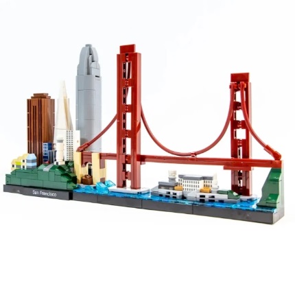  40004 -  Bouwblokjes San Francisco architecture, 565 blokjes, compatible met Lego