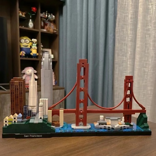  40004 -  Bouwblokjes San Francisco architecture, 565 blokjes, compatible met Lego