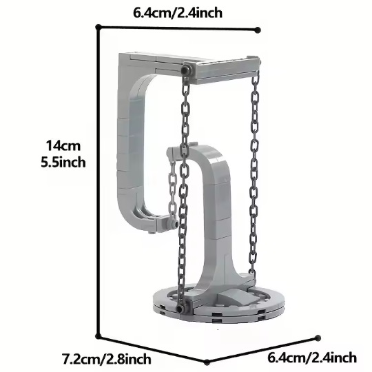 Tec Creator 40099 - Tec Creator Bouwblokjes balansframe, Suspension Frame, 56 steentjes, compatible met Lego
