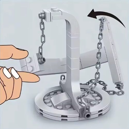 Tec Creator 40099 - Tec Creator Bouwblokjes balansframe, Suspension Frame, 56 steentjes, compatible met Lego