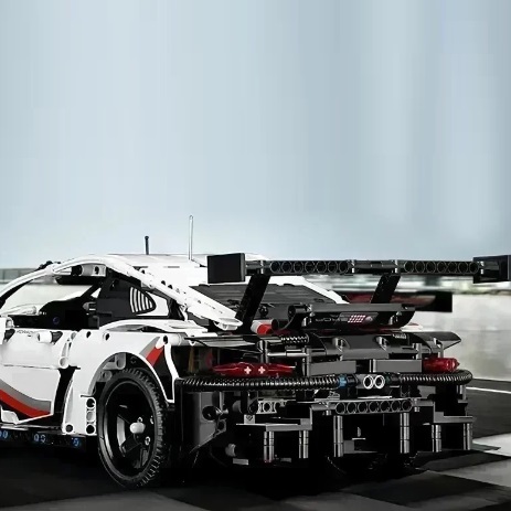  67096 -  bouwblokjes Porsche 911 RSR, 1580 steentjes, compatible met Lego